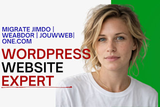 migrate jimdo, webador, one com, jouwweb website to wordpress, wix, squarespace