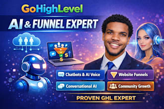 setup gohighlevel chatbot ai voice ai website funnel conversational ai community