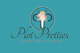 design hand drawn botanical floral or flower shop logo
