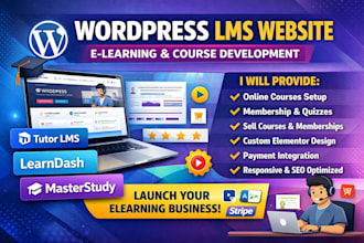 wordpress lms website elearning lms wordpress educational website membership