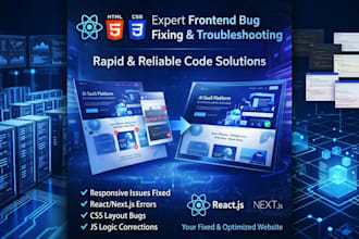 fix react nextjs javascript bugs and debug your frontend code