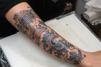 design a modern and minimalist tattoo design