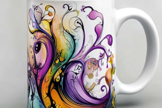 design a mug design or coffee cup design