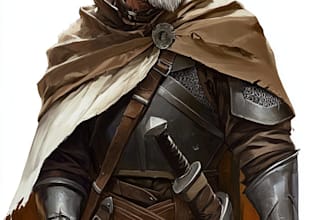 make a dnd art and d and d character for you
