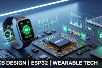 do wearable health device pcb with esp32 iot fitness tracker and sensors