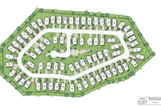 design rv park site plan, campground layout, and property map design