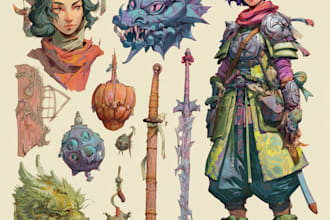draw your fantasy character illustration