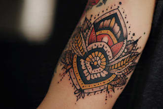 make a traditional or neo traditional oldschool tattoo