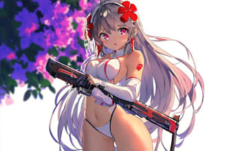 design custom anime oc character illustration