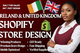 create UK shopify store winning product with vat ready setup shopify website
