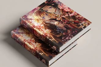 design book cover, kindle cover or kdp coverpaper back
