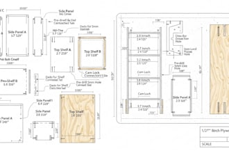 design flatpack furniture, furniture blueprint cnc cutlist for your project