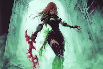 do a horror character art