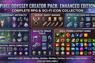 do pixel art game icons rpg ui icons game asset design 2d top down tilesets
