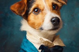 draw your cute pet into disney cartoon portrait style