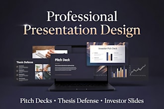 design a powerpoint presentation or thesis defense deck