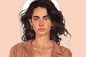 draw cartoon vector portrait or illustration
