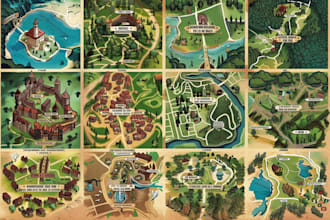 fantasy map illustration fantasy map design isometric map fantasy map maker