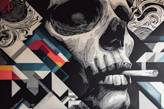 design unique graffiti illustration and urban lettering art