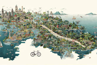 do unique map illustrations