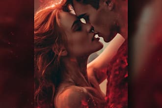 design professional romance book cover and erotic book cover design