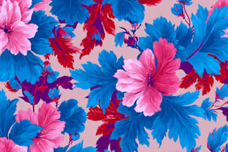create seamless pattern for textile design