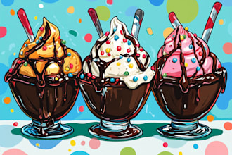 make an amazing food and drink watercolor illustration