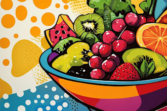 draw food and drink illustration
