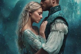 design erotic fantasy romance book cover for kdp