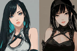 create your custom character, waifu, or fan art in sfw or nsfw anime art
