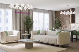 create photorealistic 3d living room interior renderings