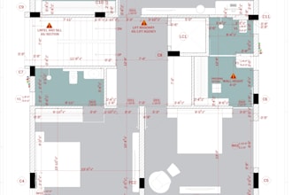 draw your architectural floor plan in auto cad 2d
