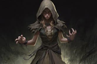 fantasy horror and fantasy horror character art