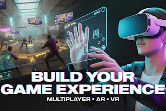 develop multiplayer games and ar VR experiences in unity photon mirror meta ques