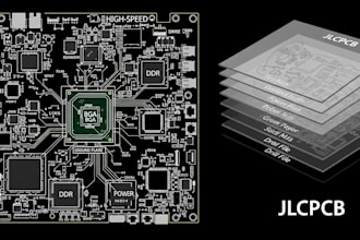 design high speed or multilayer pcb layout schematic and gerber for jlcpcb