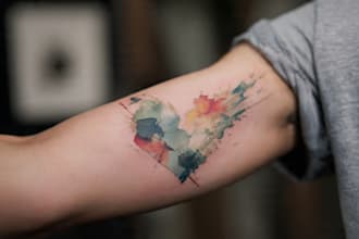 be your watercolor tattoo artist and designer