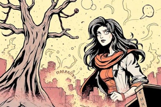 comic book illustration with comic book illustrator