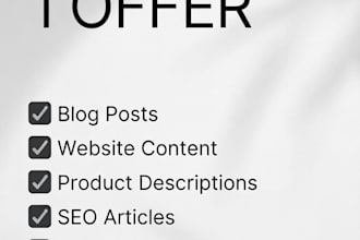 write SEO optimized blog articles that engage readers