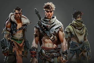 create game characters based on your concept art