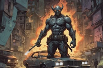 comic book illustration with comic book illustrator