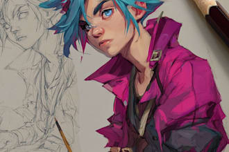 draw anime or stylized character art