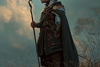 do character art, dnd, and game art