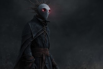 design creepy fantasy horror characters and creatures