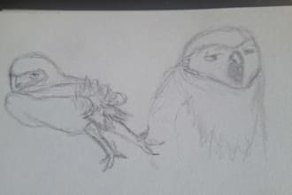 draw your pet in traditional art