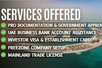 help with uae company formation and business setup
