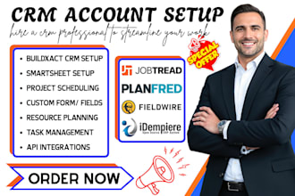 setup jobtread planfred ineight bidbuilder fieldwire idempiere keap automation