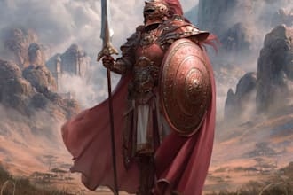 create character illustrations for your fantasy card game