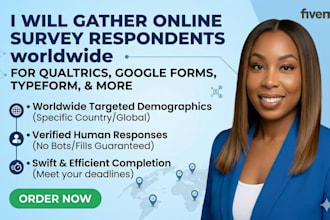 gather online survey respondents, qualtrics or form responses worldwide
