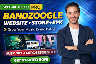 build a stunning bandzoogle website music studio store and epk for artists djs