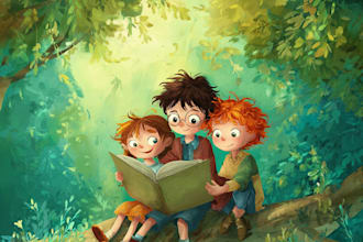 illustrate children story book illustration and children